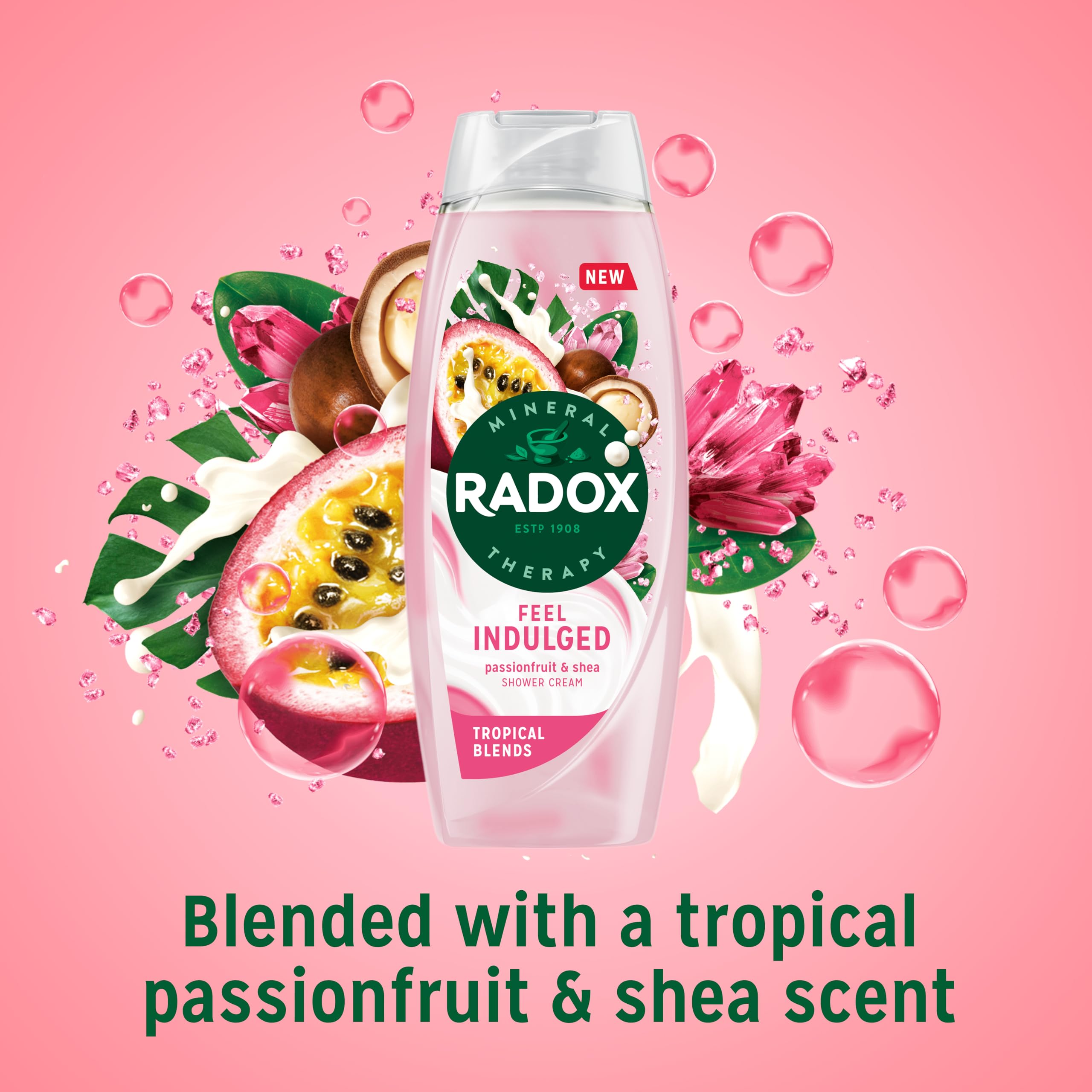 Radox Mineral Therapy Feel Indulged Shower Cream Body Wash uniquely blended with minerals - Image 3