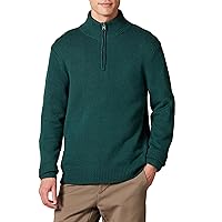 Amazon Essentials Maglione Morbido a Maniche Lunghe con Cerniera sul Collo Uomo