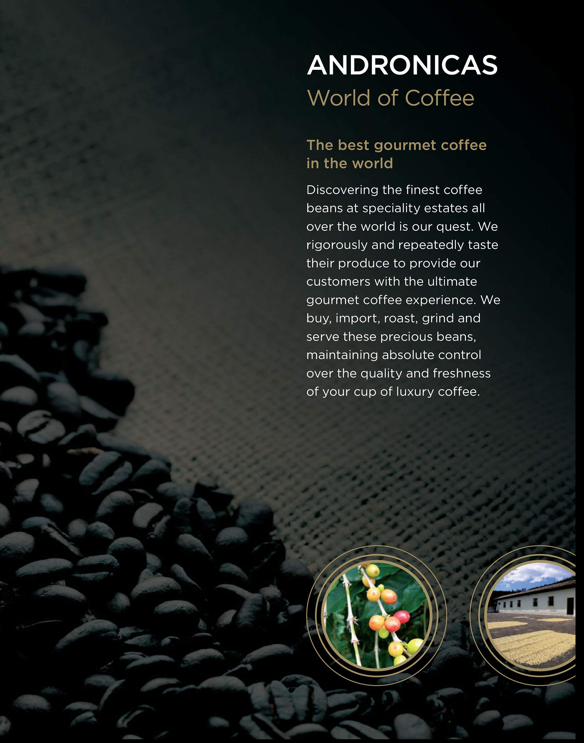 Andronicas 1849 Signature Blend Roasted Whole Coffee Beans 1kg