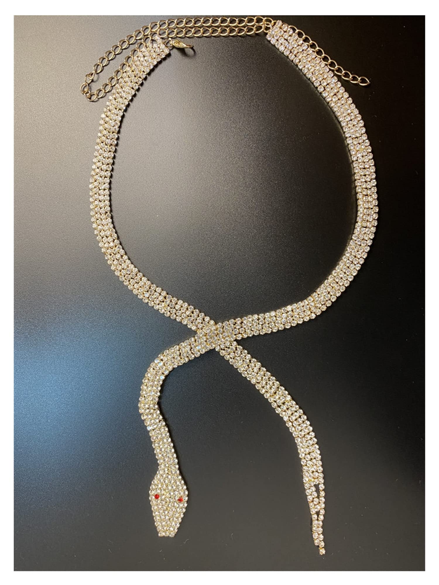Body Chain Damen Kette - Goldfarbene einfache Strandkette mit Kreuzband für Taille und Bauch - Schwarze Harnaskette - Edler Schmuck für Damen - Accessoires