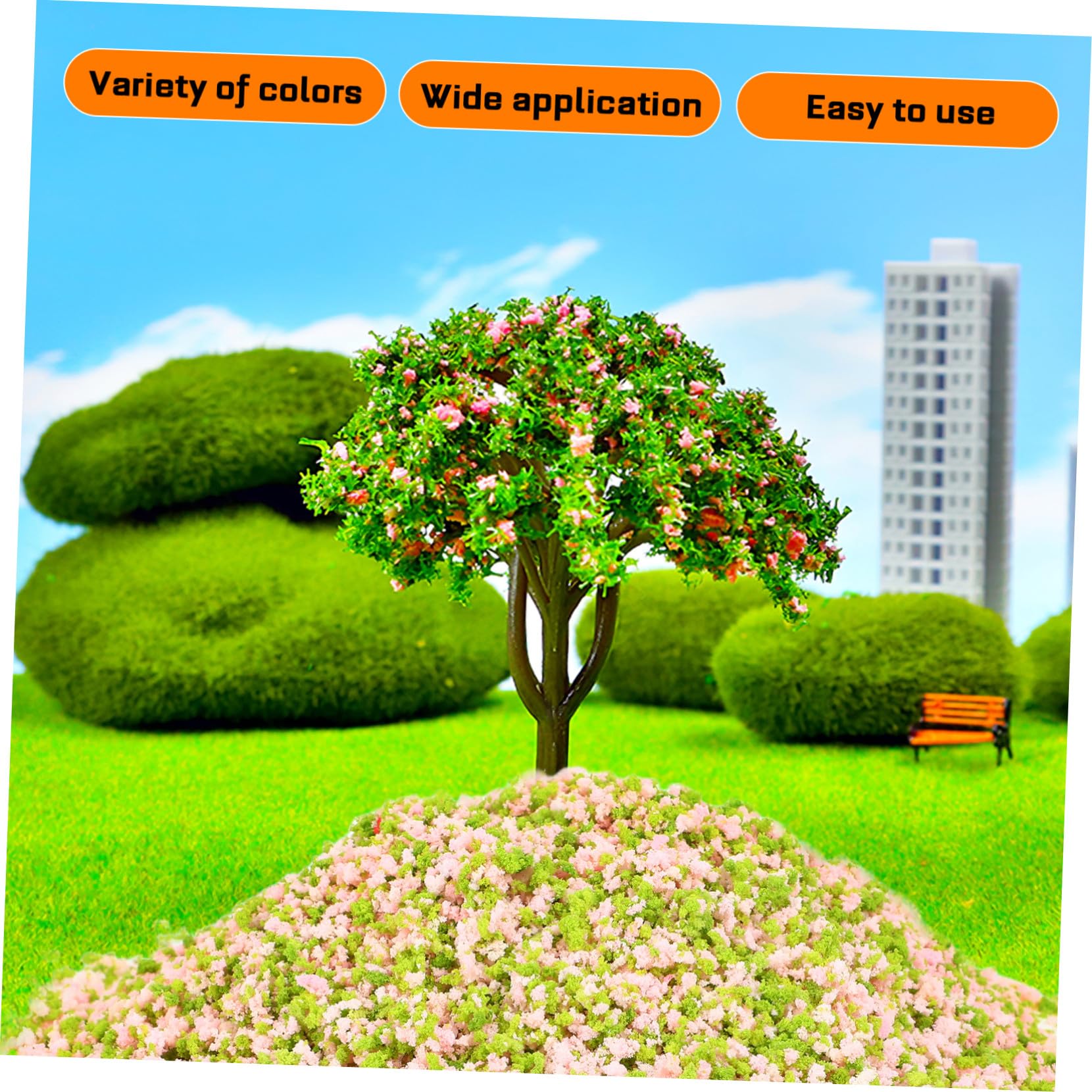 4 Confezioni Materiali Fogliame per Modellismo Fai da Te Foliage Realistico per Diorama e in Scala Adatto Modellini Ferroviari e Architettonici