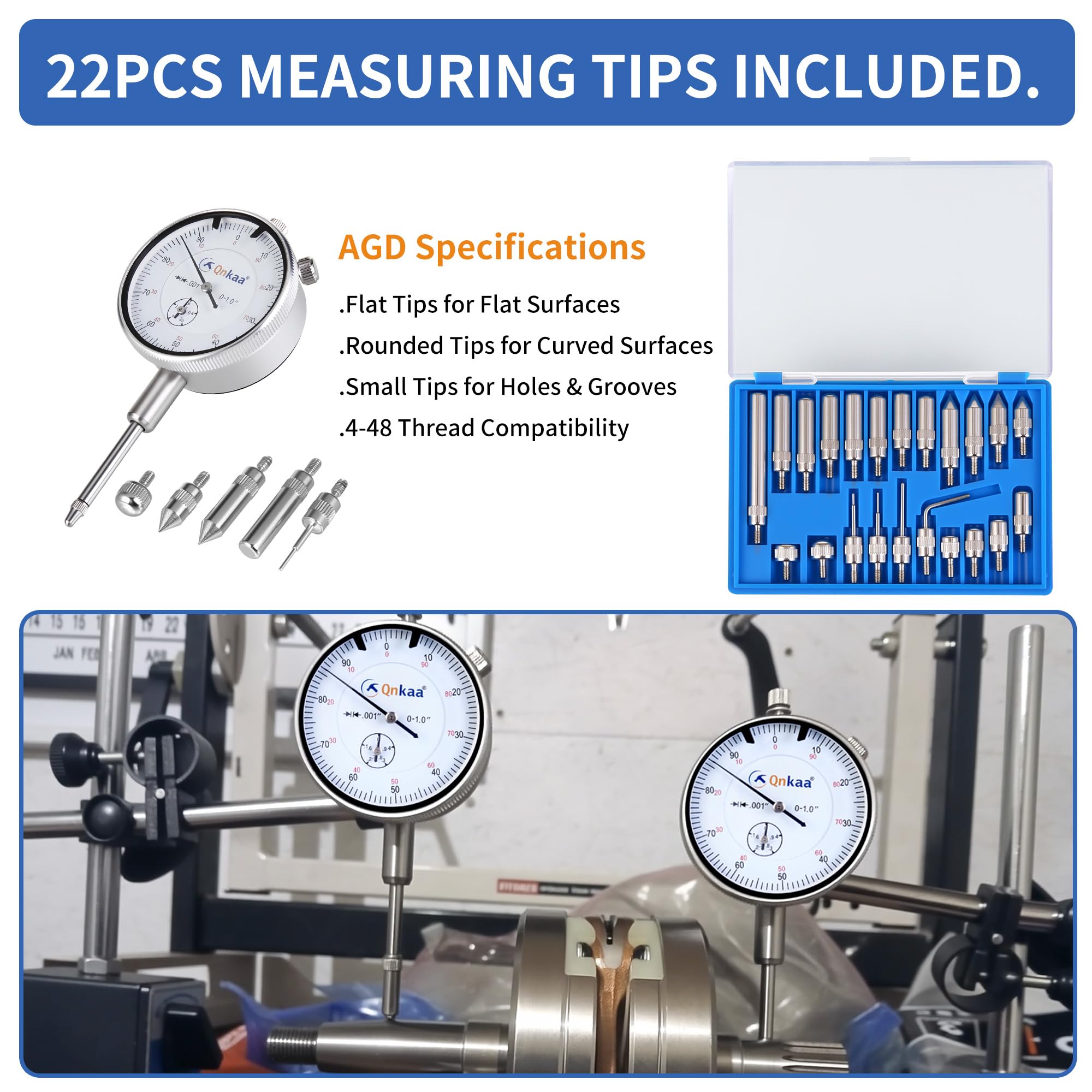 Qnkaa Dial Indicator - Precise Measurement -3