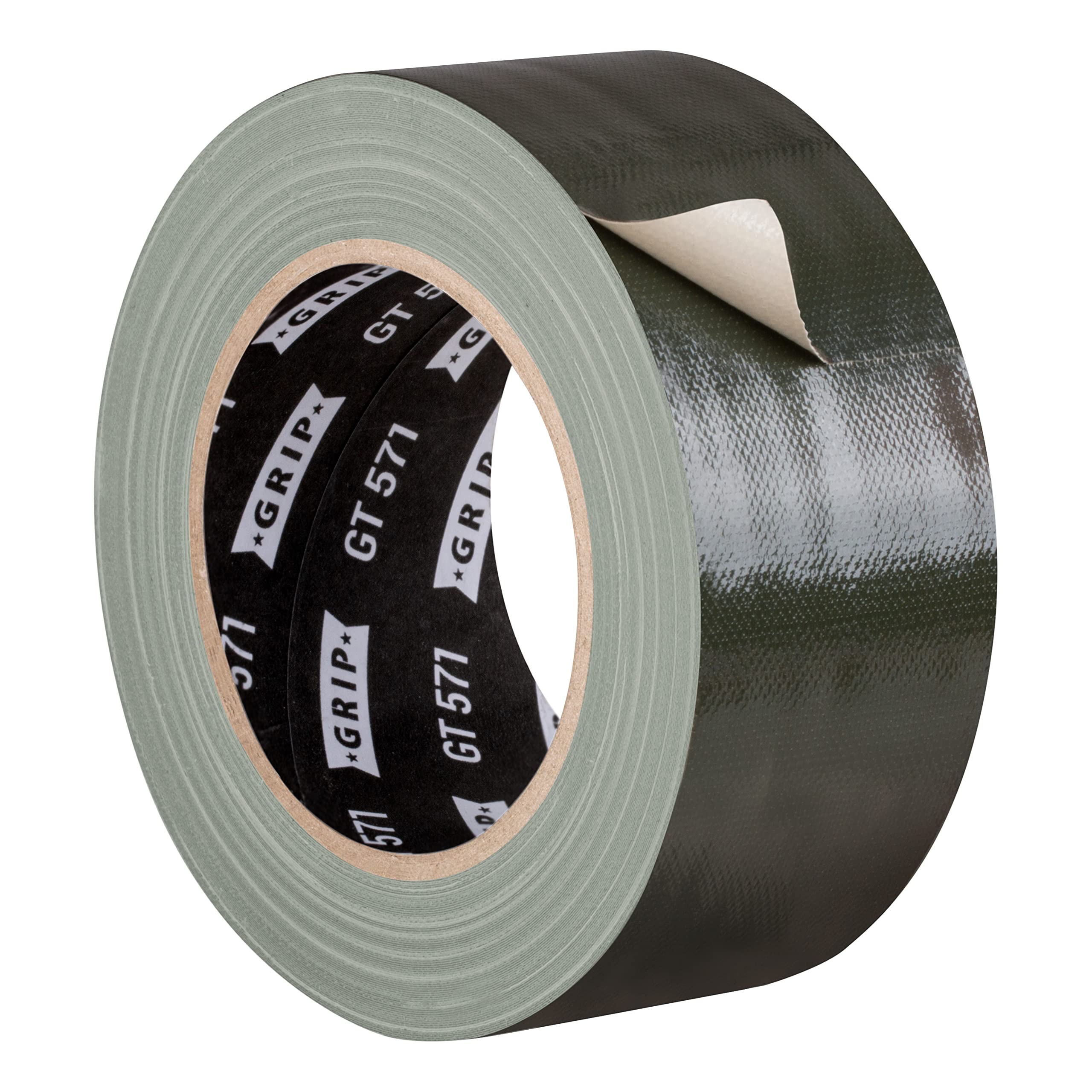 GRIP Eventbasics Gewebeband olivegrün, 50 mm x 25 m, Gaffa Tape olive GT 571, sehr hohe Klebkraft, Profi Gewebeklebeband zum Markieren, Basteln, Befestigen, Reparieren uvm. im Innen- und Außenbereich