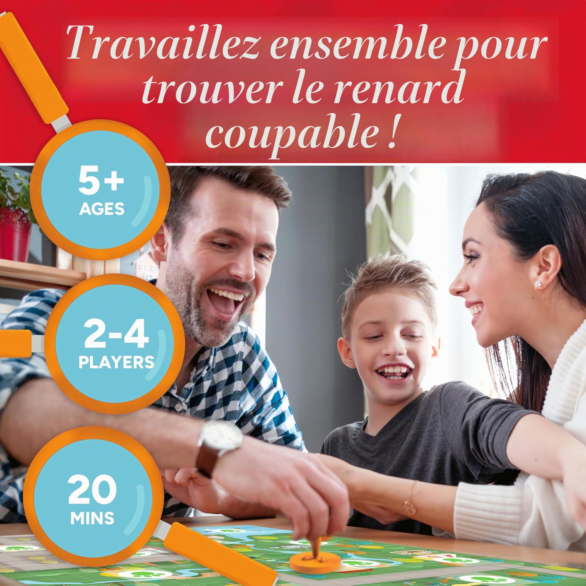 Gamewright Outfoxed! Game Jeu de société à partir de 5 ans 2 à 4 joueurs Temps de jeu de 20 minutes