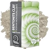 Bentonite Clay Food Grade Powder 2 Lb – Natural Heavy Metal Detox & Pore Cleansing | Indian Healing | DIY Hair & Facial Mask Treatment for Oily Skin | Toothpaste, Deo, Bath & Foot Soak
