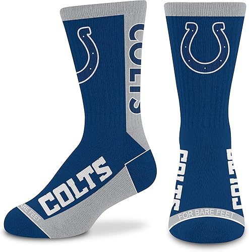 Miniatura 7 de For Bare Feet NFL - Calcetines unisex para niños de la NFL Mvp Crew