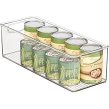 InterDesign iDesign Recycled Plastic Stackable Storage Bin with Handles   Clear