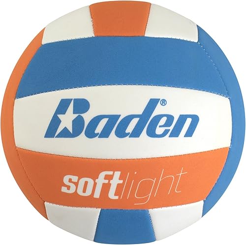 Baden Softlight VXT1  Cubierta FlexFoam sin picaduras  Voleibol de entrenamiento ligero juvenil  Jugadores juveniles K-5  Tamaño oficial 5 + 20% más