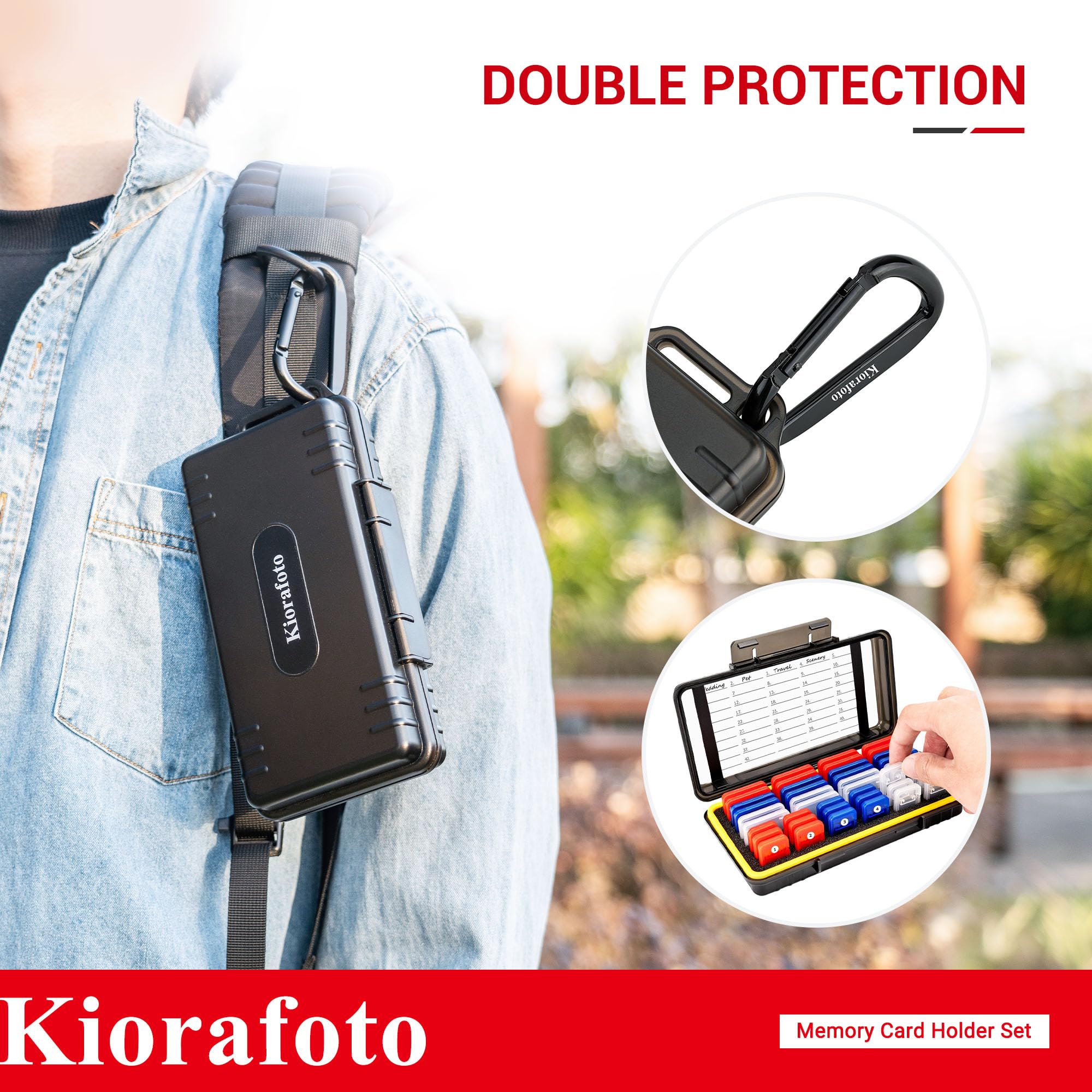 Funda para tarjeta de memoria, for 24 SD + 18 Micro SD (With Box)