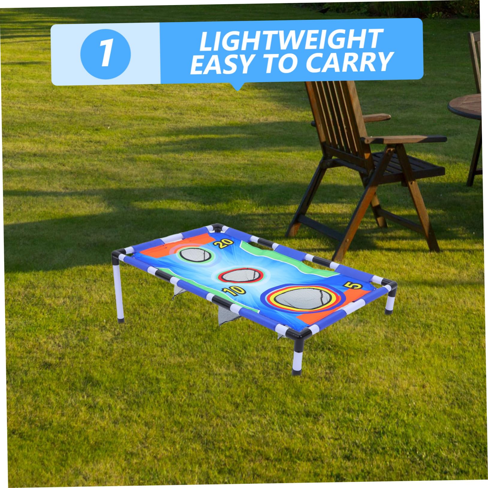 VANZACK Bohnensackwurfspiel Set mit Sandsackbrett Outdoor-wurfspielzeug für Junge Mädchen Familienfeste Parks Strände Gärten