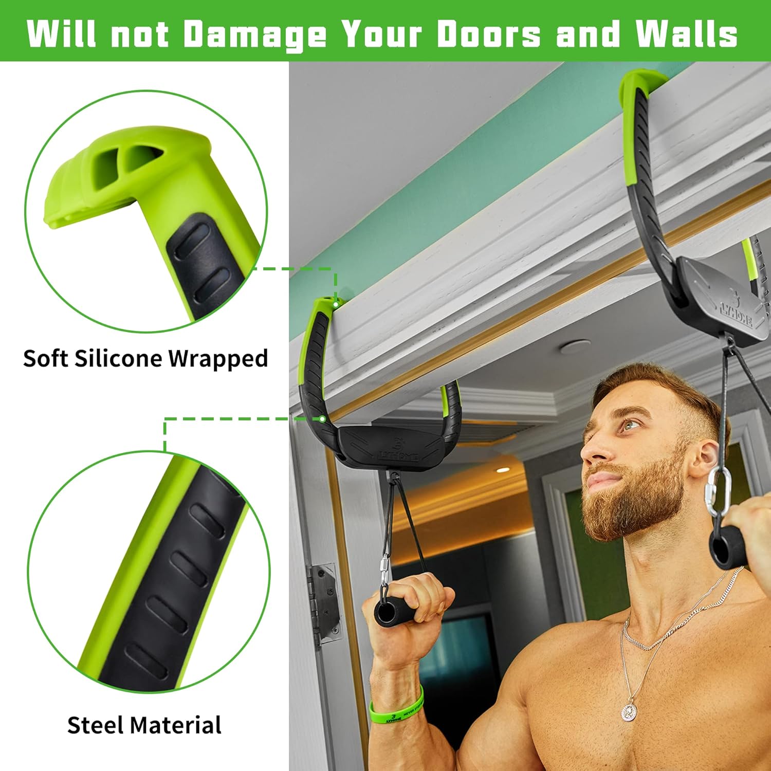 Portable Pull Up Bar,No Screws Safe Locking Quick Installation Strength Training For Doorway, Chin Up Bar Max Load 330 lbs For Home And Travel Exercise,LYHOME : Sports & Outdoors