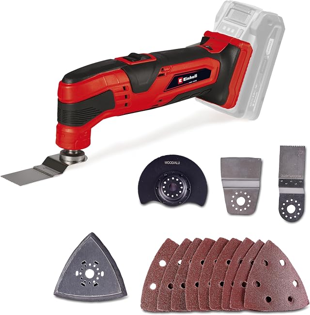 Einhell Utensile multifunzione a batteria TC-MG 18 Li-Solo Power X-Change (oscillazioni al min. 22.000-40.000, senza batteria e caricabatteria)