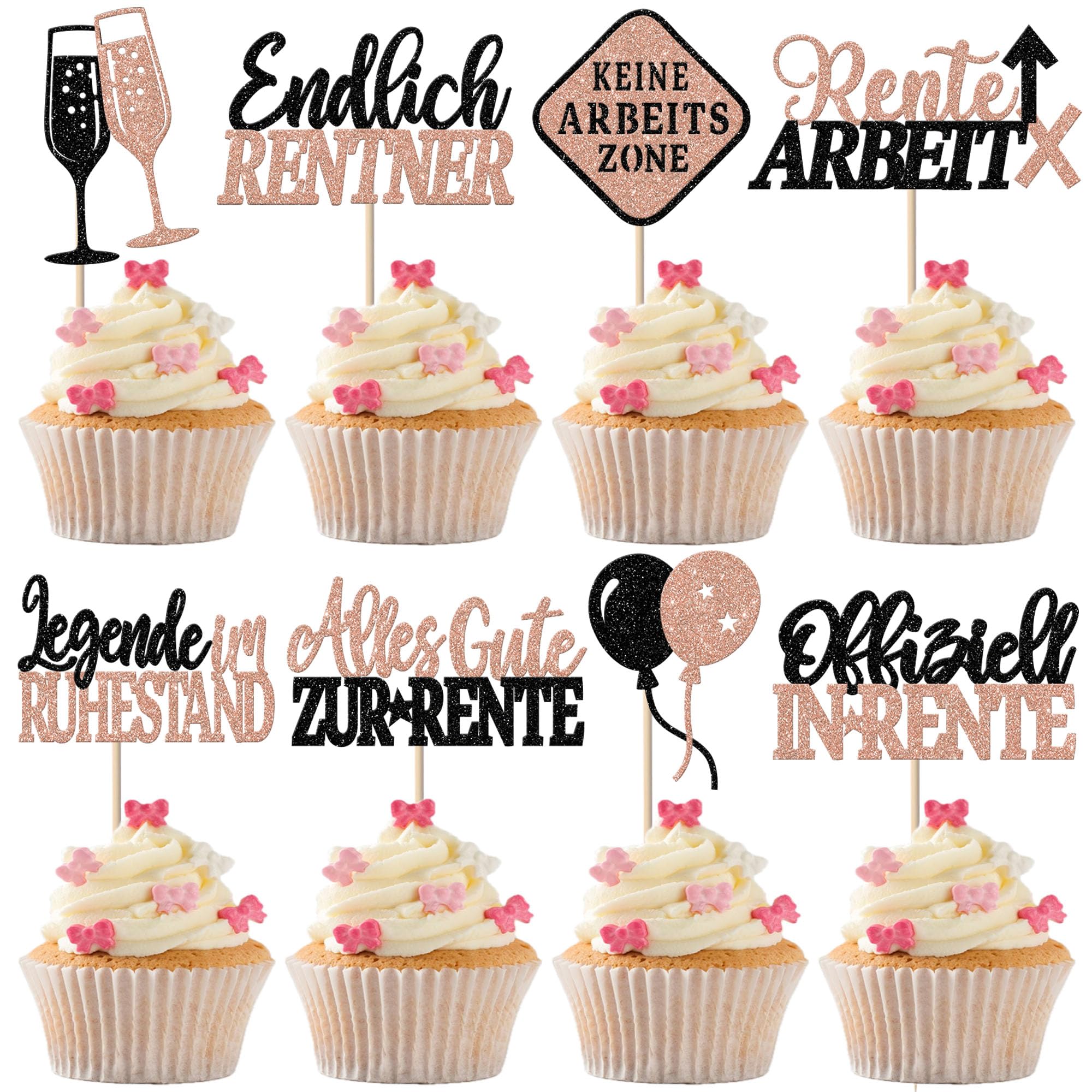 30 Stück Vintage 2009 Tortendeko Glitzer Happy 17th Seventee