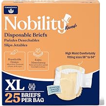Nobility X Large Adult Diapers for Women and Men, 25 Count