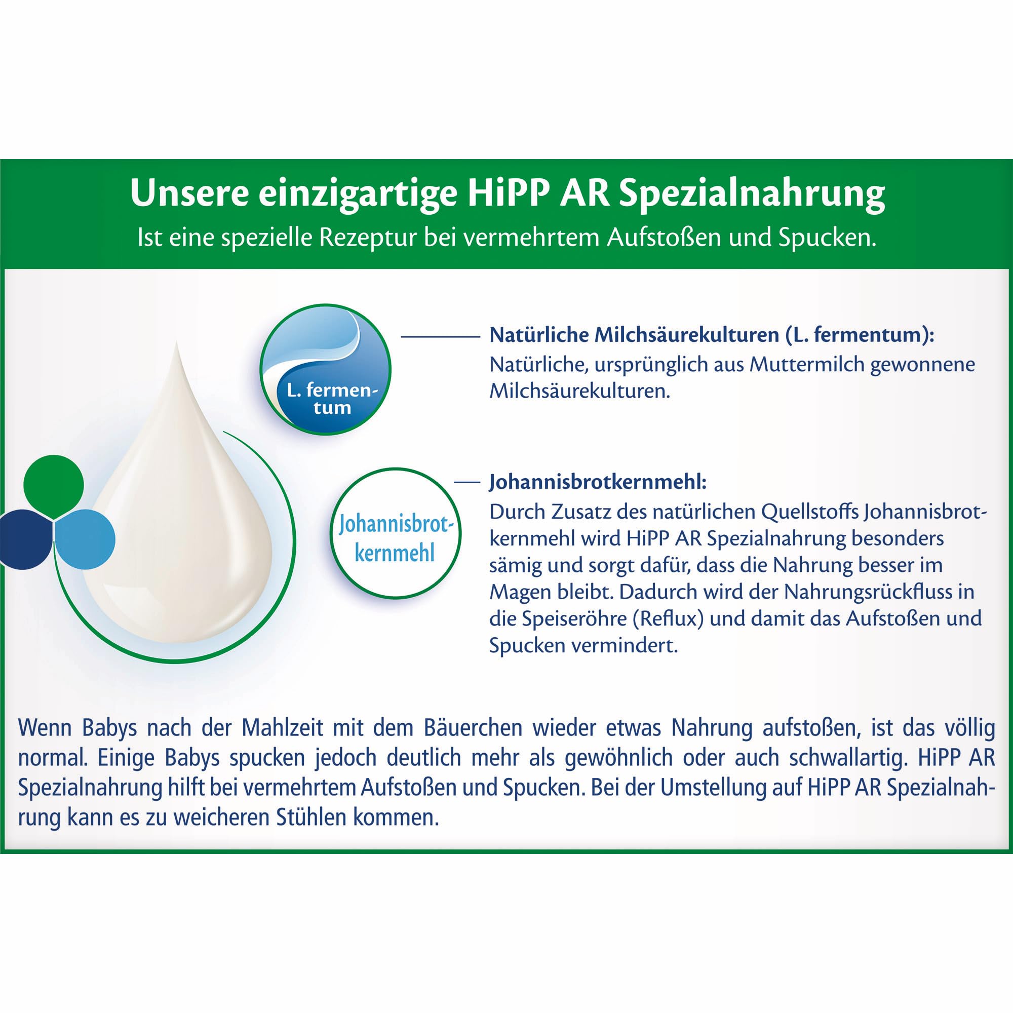 HiPP Anti-Reflux Spezialnahrung 4 x 600g - von Geburt an, sämig, Diätmanagement bei Spucken und Aufstoßen