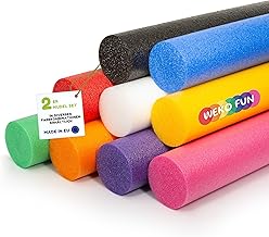 Swim Noodle for Children and Adults 160 cm, Long Pool Noodle Set of 2, 9 Colours to Choose From, Swimming Aid for Pool, Beach and Water Games, Water Toy, Water Noodle