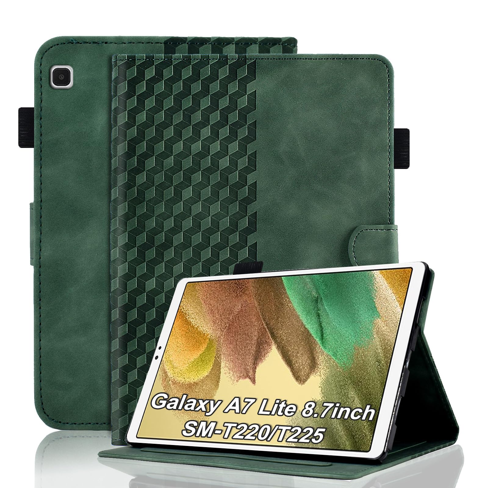 Case for Honor Pad X8a 11 Inch Tablet 2024 Protective Case Premium Leather Folio Smart Case with Auto Sleep/Wake Pen Holder Card Slot for Honor Pad X8a- Dark Green — view 224