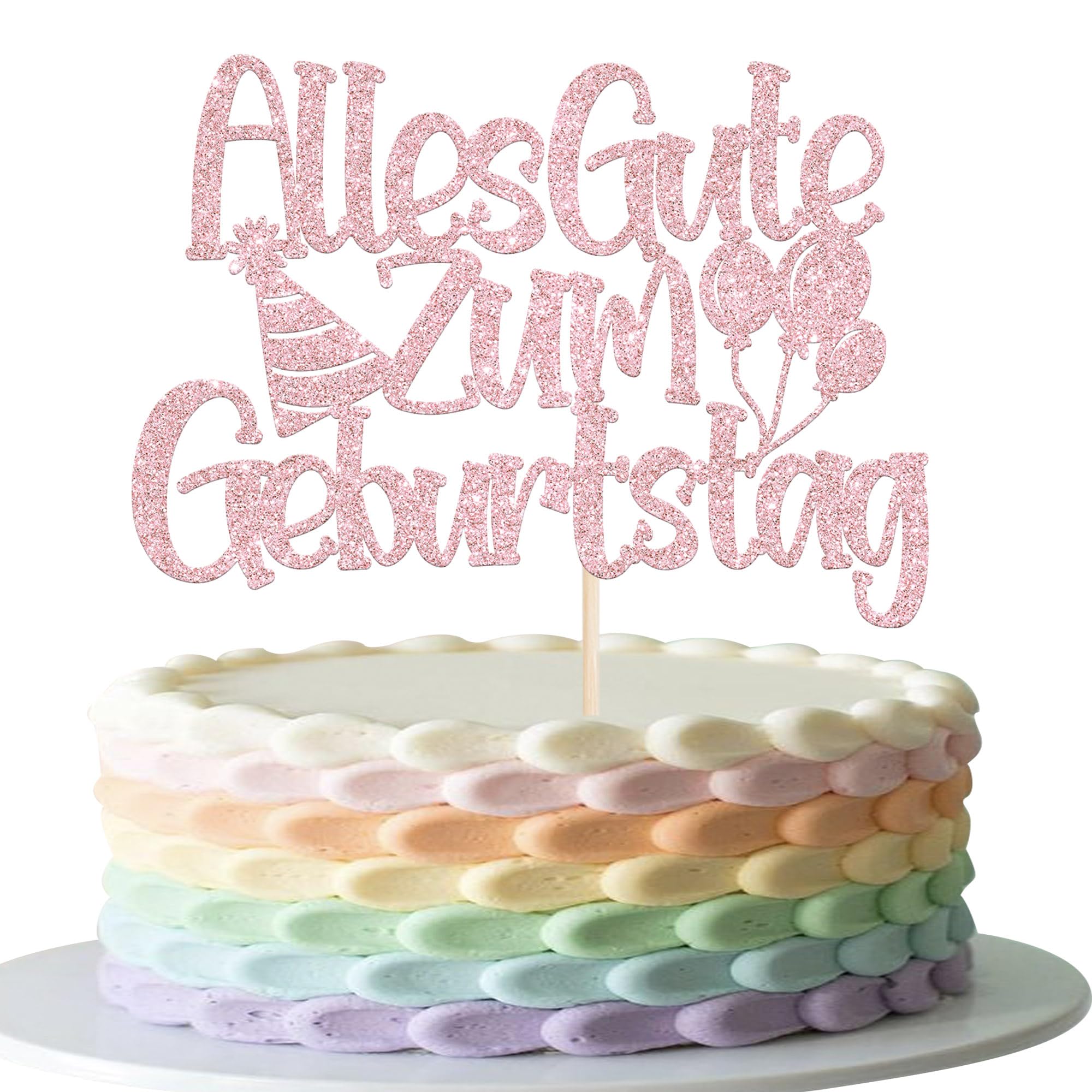 1 Stück Alles Gute zum 60 Geburtstag Tortendeko 60th Luftbal