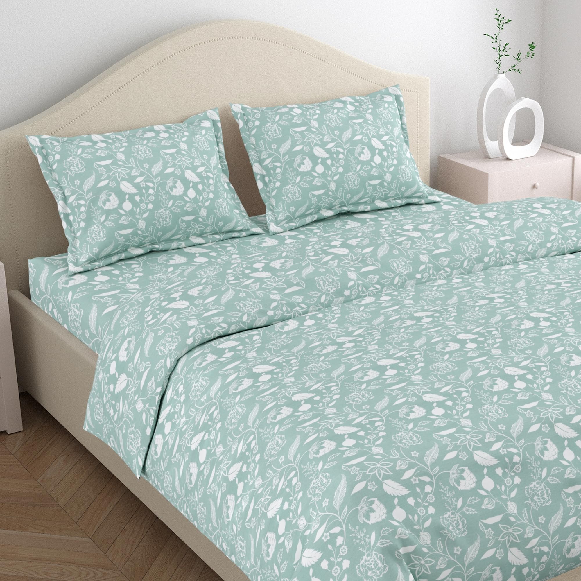 See full amazon price history chart for haus & kinder 100% Cotton Queen Size Bedsheet for Double Bed, 1 Cotton Bed Sheet for Double Bed (90 X 100 Inches) with 2 Pillow Covers | 186 TC | Blue White Floral haus & kinder 100% Cotton Queen Size Bedsheet for Double Bed, 1 Cotton Bed Sheet for Double Bed (90 X 100 Inches) with 2 Pillow Covers | 186 TC | Blue White Floral (B0DFWKFKHD) Amazon Price History, Amazon Price Tracker