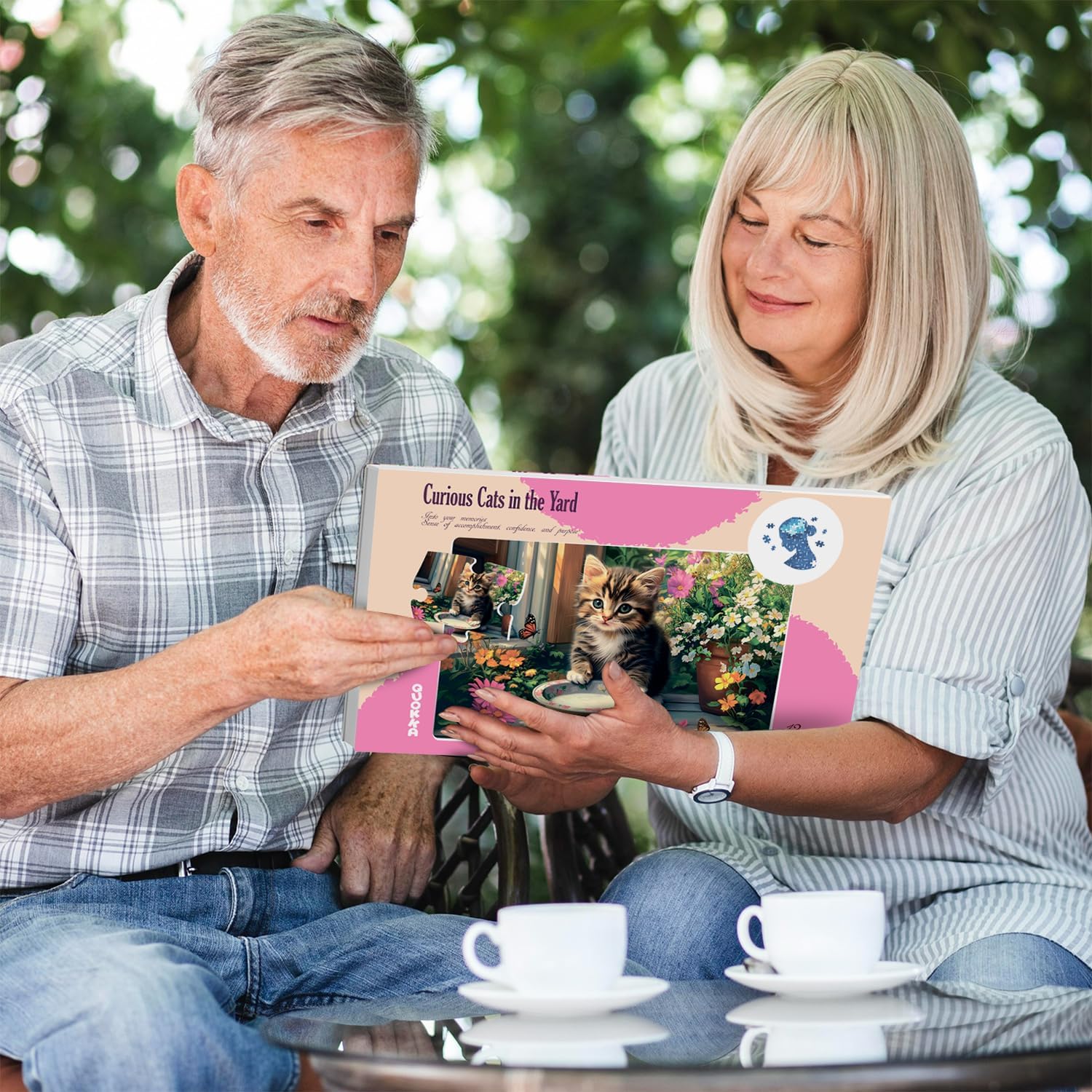 QUOKKA 13 Piece Dementia Activities for Adults - 3 Set Dementia Puzzles for Elderly - Large Piece Gifts Products for Seniors - Alzheimers Jigsaw Puzzle Games for Adults with Birds and Cats