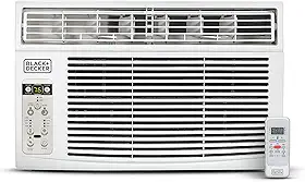 BLACK+DECKER Ar condicionado de janela de 12000 BTU, unidade de janela CA esfria até 550 pés quadrados, unidade CA de janela com controle remoto, 3 velocidades de resfriamento e função apenas de