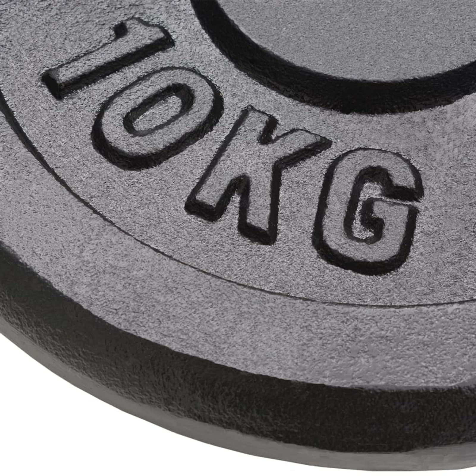 Homgoday Juego de Pesas de Hierro Fundido 2x10kg + 2x5kg, Adecuado para Barra de 30mm, Entrenamiento Muscular en Casa o Gimnasio