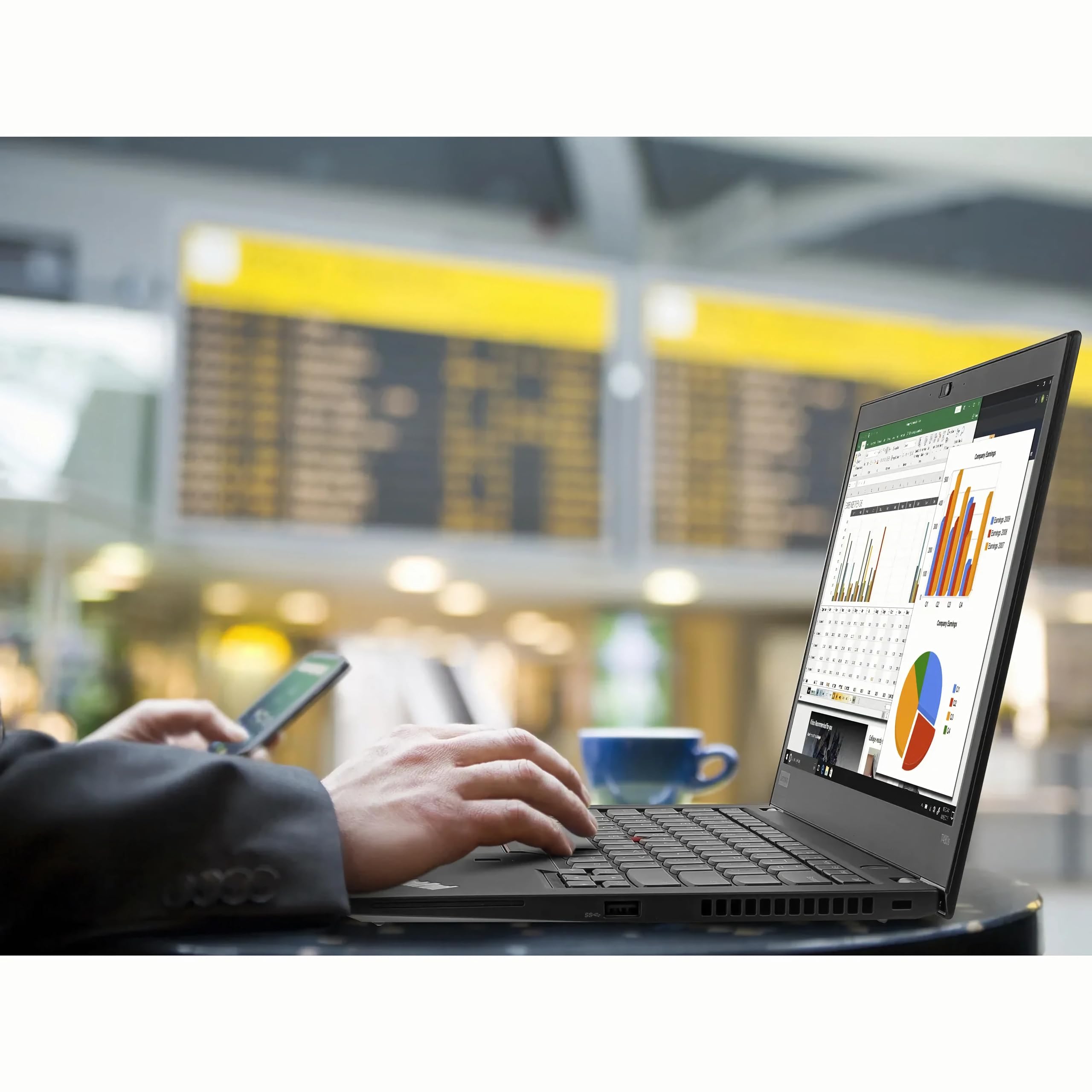 Lenovo ThinkPad T480s 14" FHD Laptop, Intel Quad-Core i7-8650U, 24GB DDR4 RAM, 512GB SSD, Backlit Keyboard, Fingerprint, Windows 11 Pro (Renewed)