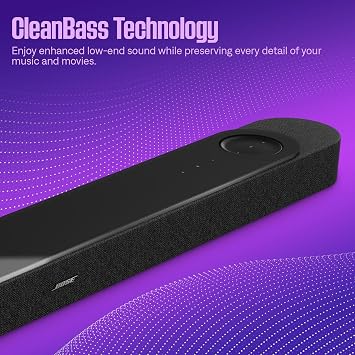 Bose New Lifestyle Ultra Soundbar, Wireless Home Soundbar for TV with Dolby Atmos, Surround Sound, Black
