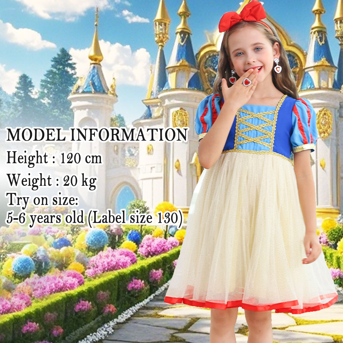 Disfraz de Princesa para Niñas 7-8 Años miniatura 7
