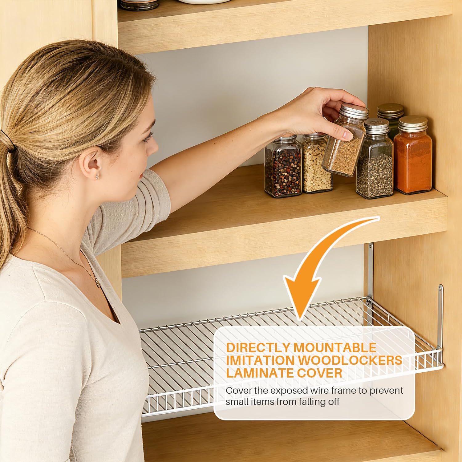 5 Pcs Wire Shelf Covers for Pantry, Thickened PVC Shelf Covers for Wire Shelving, Preventing Leakage of Items, Removable Wire Rack Covers for Shelves Kitchen Closet Bathroom Shelving