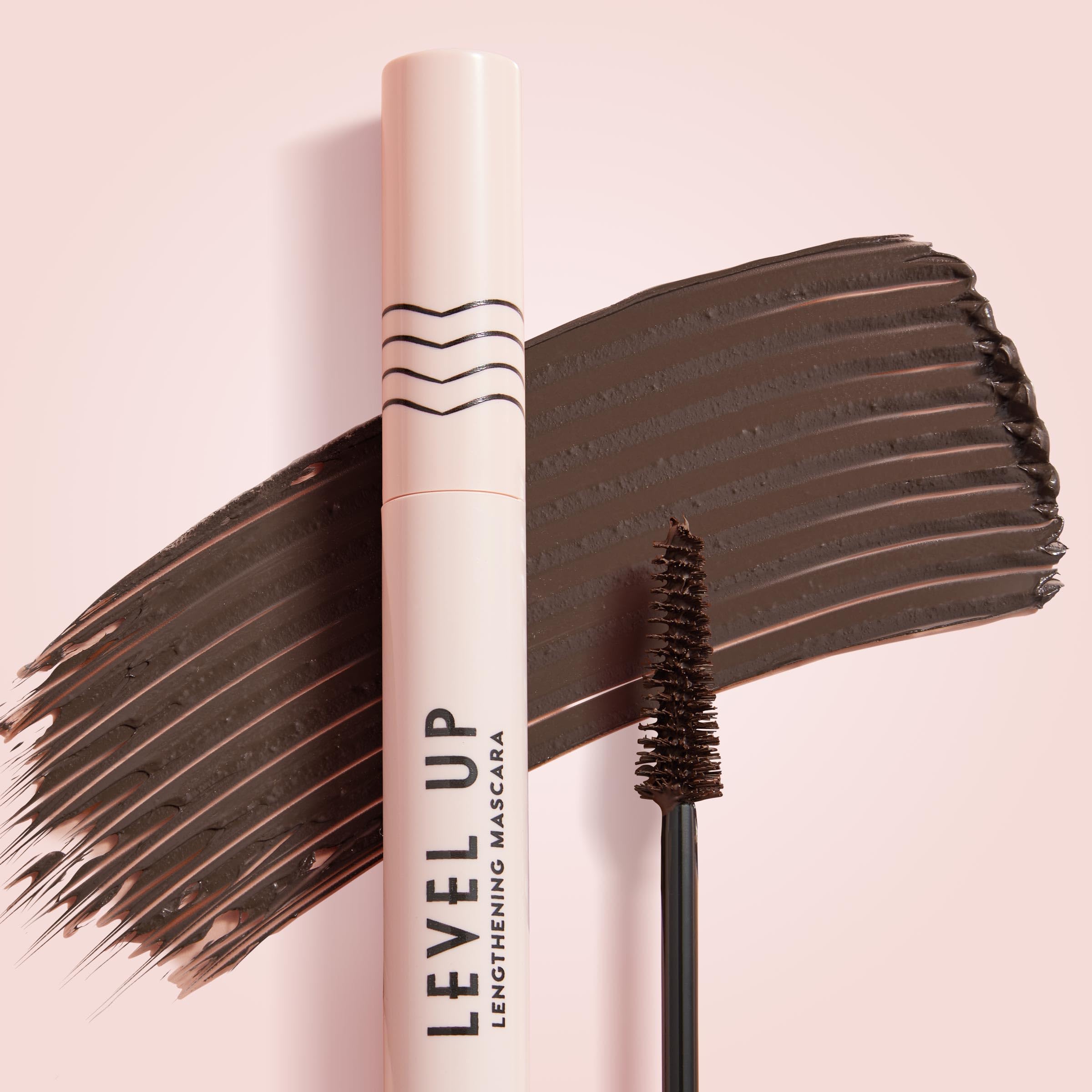 ColourPop Level Up Lengthening Mascara - Buildable Black Mascara for Lifting & Lengthening Lashes - Separates and Extends Lash Length - Conditioning Formula with Vitamin C & E - Black (0.25 oz): Brown
