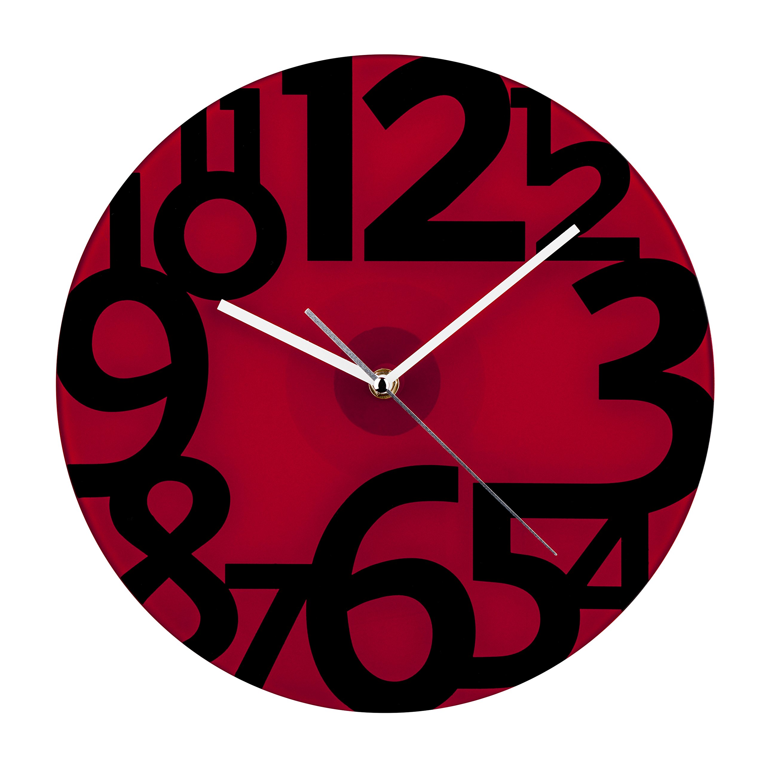 Premier Housewares Clock, Red