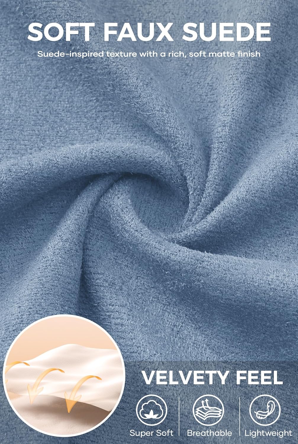 Men's Western Shirt Cowboy Soft Faux Suede Casual Button Down Shirt with Flap Pockets (S-2XL) - Image 5