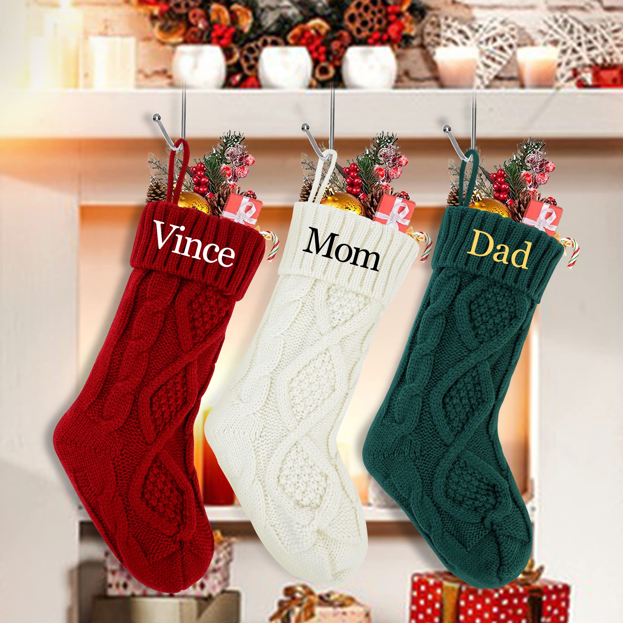 Amazon.co.jp: ULICO パーソナライズ ニットクリスマスストッキング