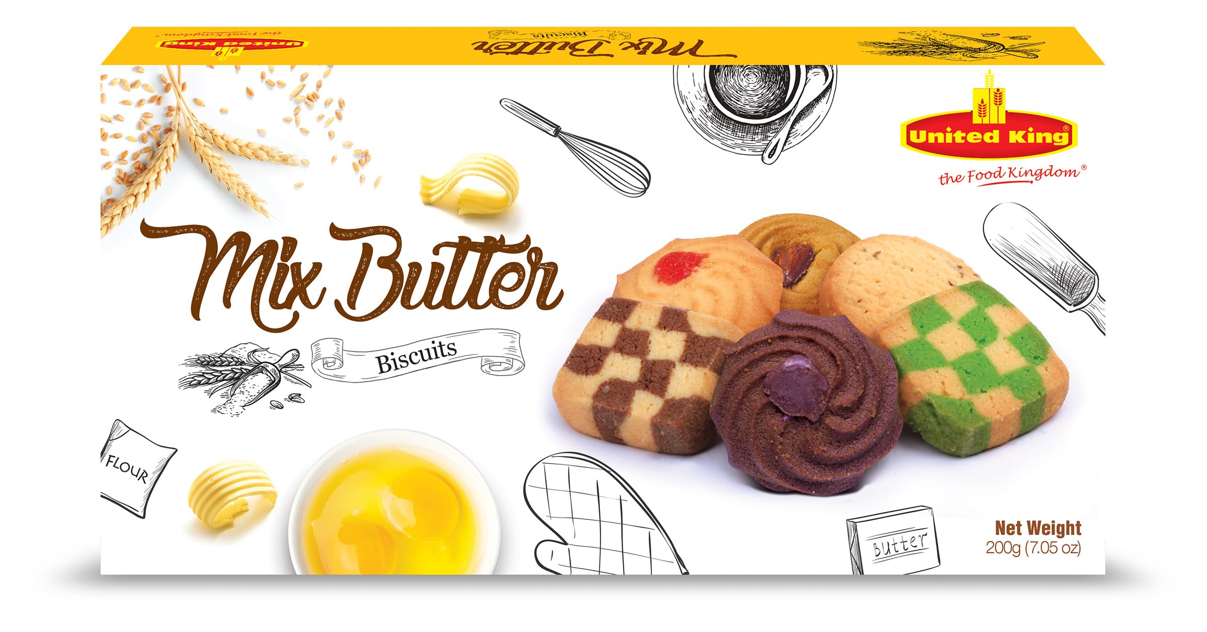 United King Mix Butter Biscuits 200g