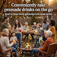 Vista 3 de C CRYSTAL LEMON 100PCS Reclosable Drink Pouches with Straws & Funnel, Leakproof Beverage Bags for Cocktails, Juice, Smoothies & Slushies, Party &