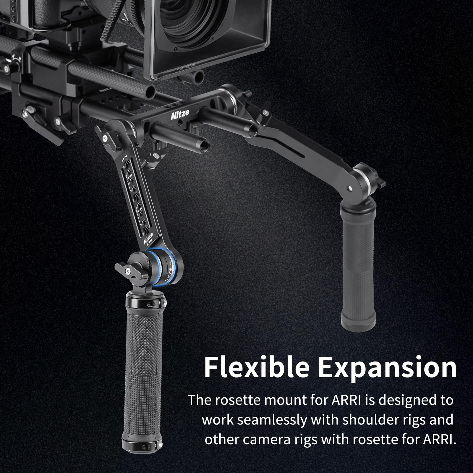 Nitze M6 Thread ARRI Rosette Mount with M6 Screw Extension Adapter