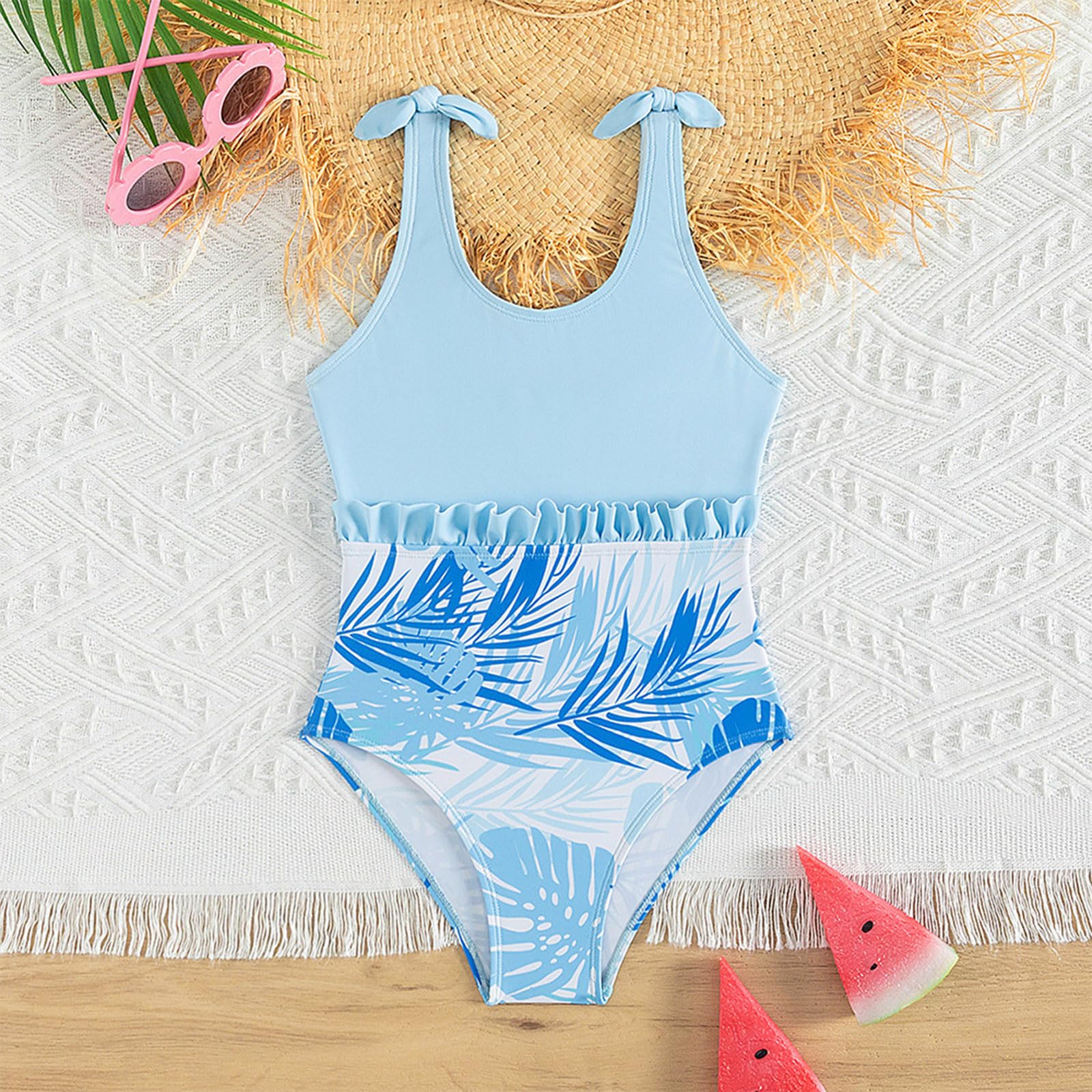 Bañador de mujer negro una pieza estampado floral playa deporte 36
