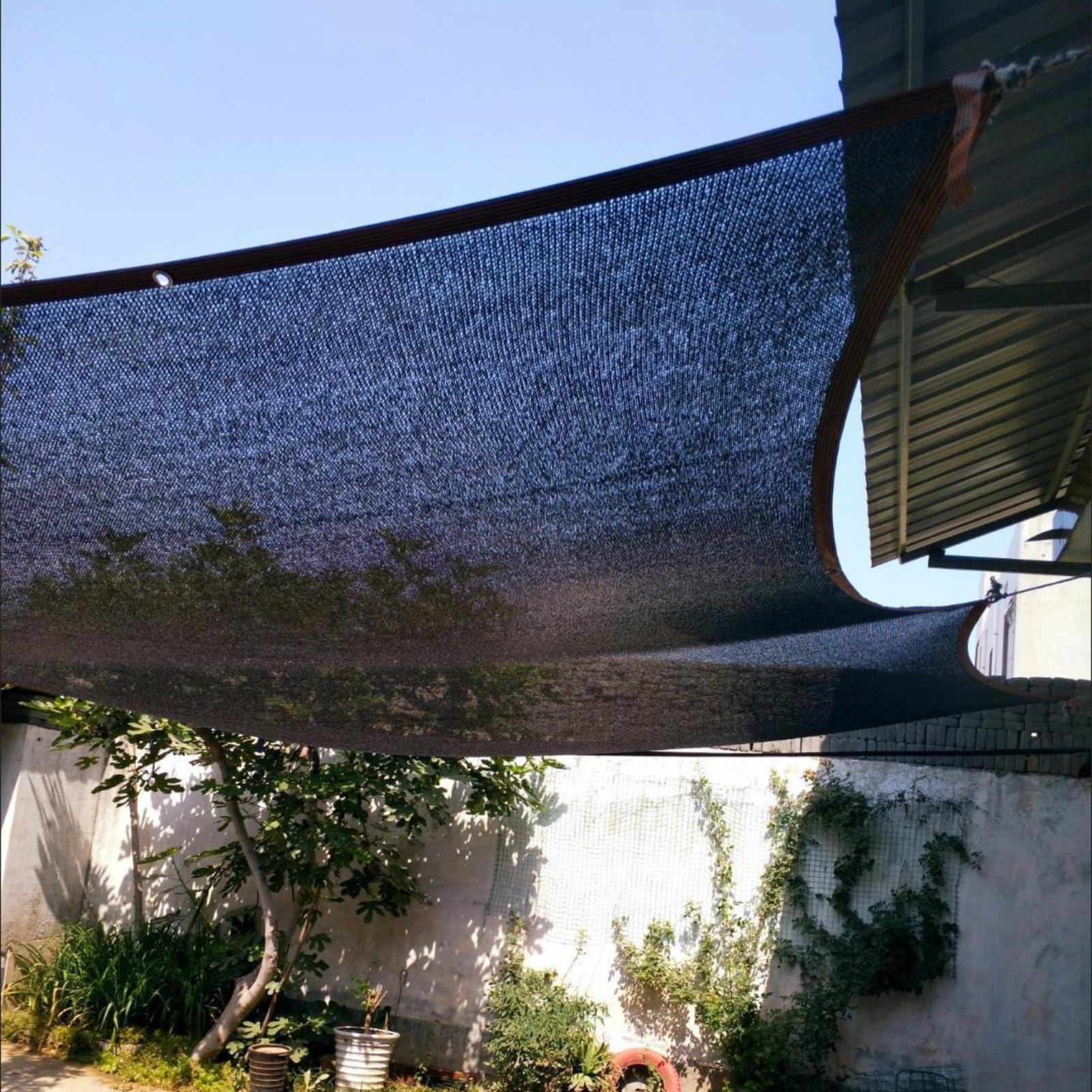 Red de Sombra Red de Sombra 5x6m, Malla Sombreo Toldo, Red de Sombreado para Invernadero, Red de Sombra con Ojales, Vela de Sombra Rectangular, para Patio Piscina Jardín
