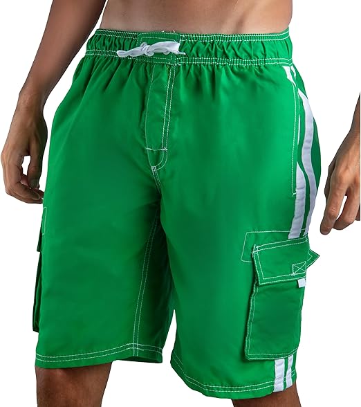 Kanu Surf Men's Barracuda Swim Trunks, 9" Inseam (Regular & Extended Sizes)