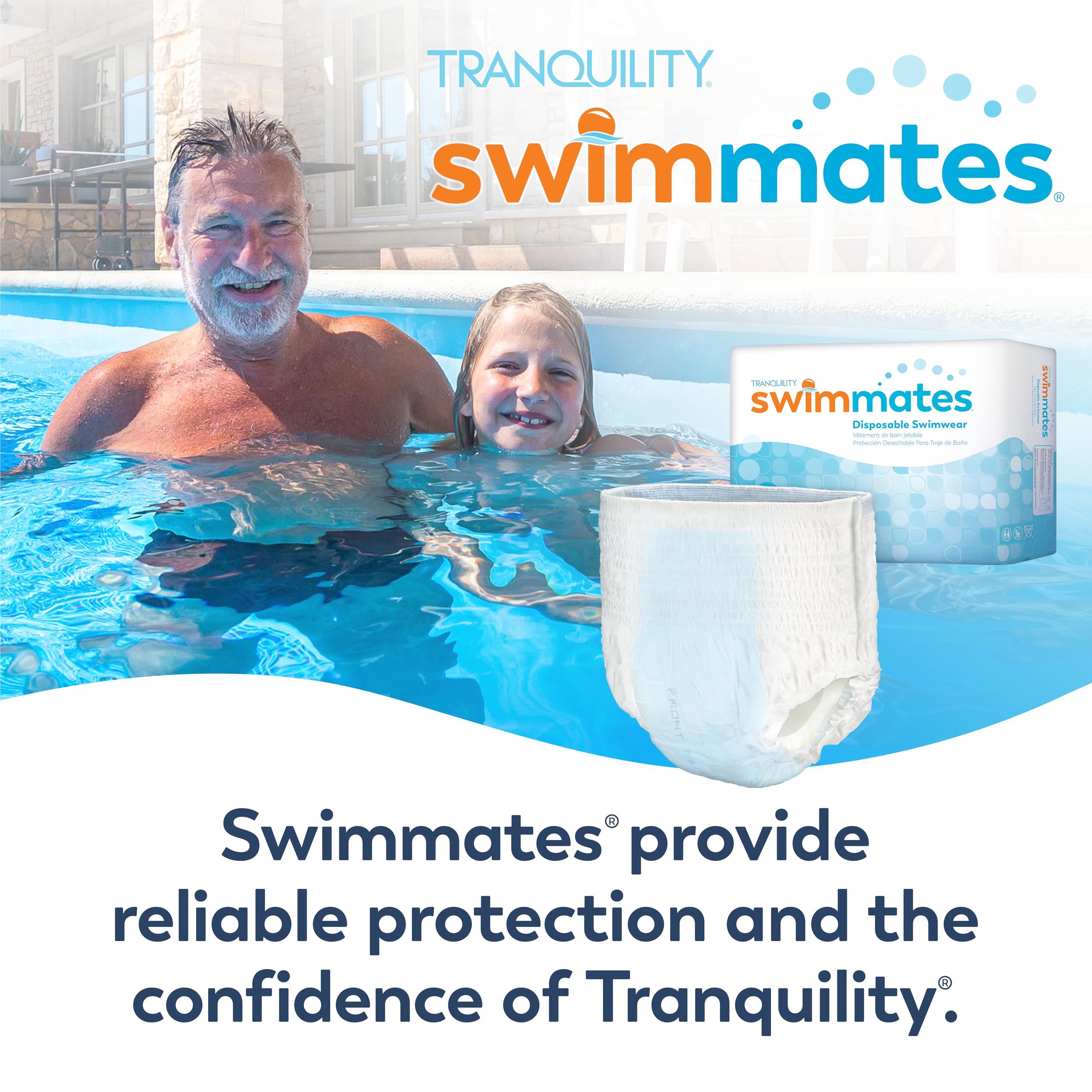 Swimmates Disposable Adult Swim Diapers, Medium, 20 by Swimmates