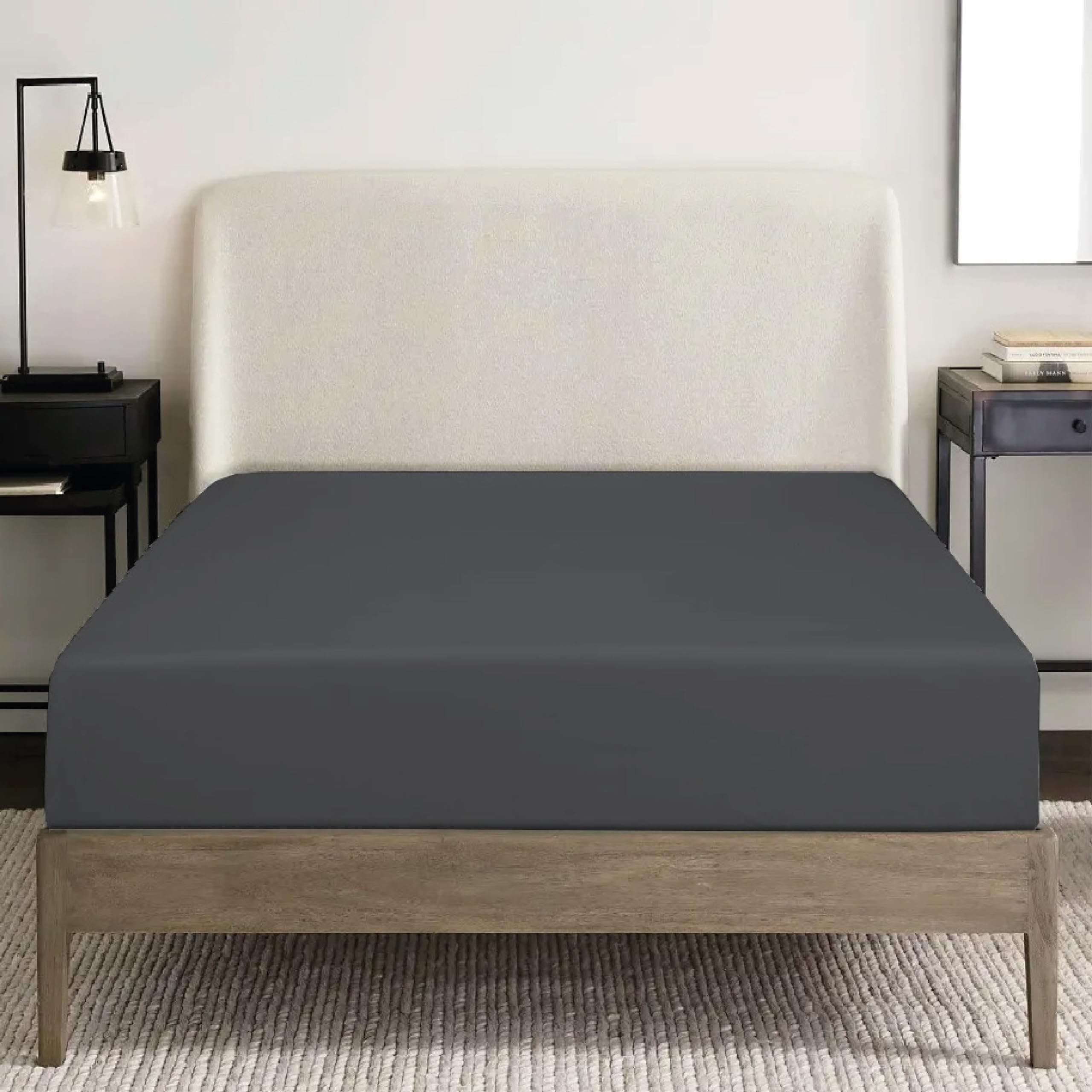 Fitted Sheets Extra Deep Pocket 16-inch (40 cm) Super Soft 100% Brushed Microfiber Bed She...