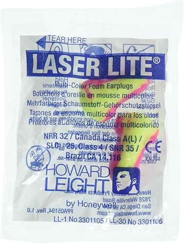 Howard Leight Ll1 Laser Lite tapones para los oídos de espuma sin cables (50 unidades), HL - LASER - 50PACK, normal, 1, 50