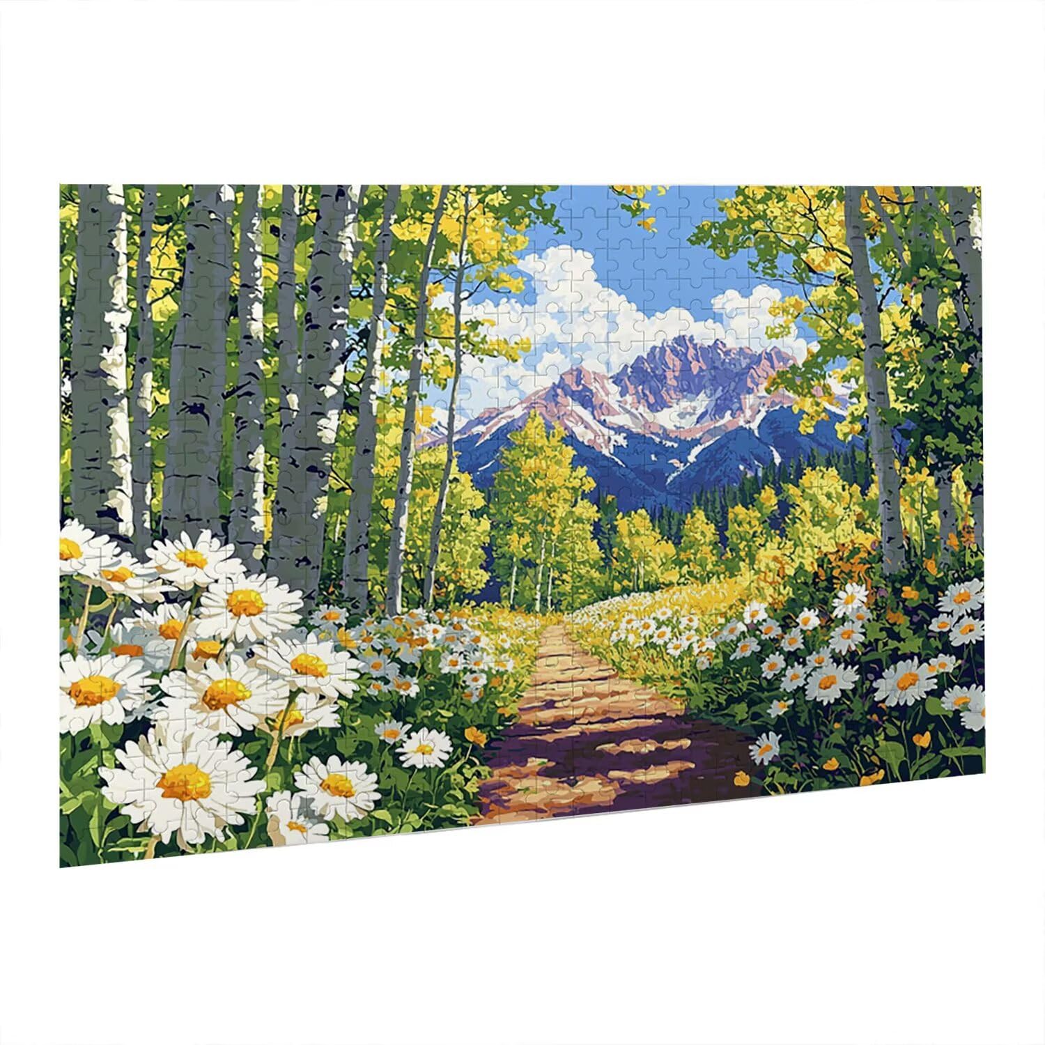 Jigsaw Puzzle, 1000 Pezzi Puzzle Classici, Albero Di Betulla Puzzle Rilassamento Intelligence, Mpossibile Difficile Puzzle Impegnativo per Adulti Puzzle Gioco Familiare, Regalo per Amore Fiori fr0-807