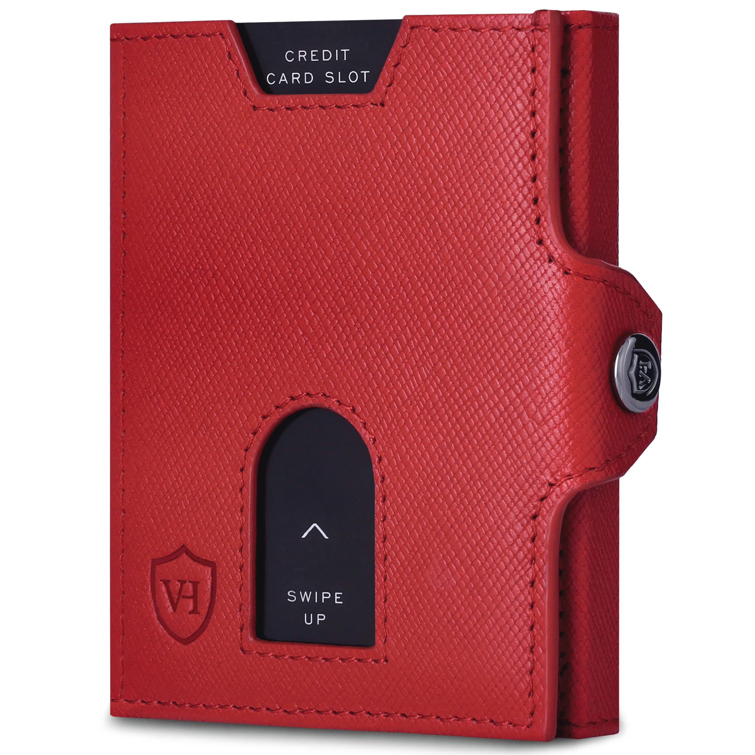 VON HEESEN Slim Wallet mit RFID-Schutz - Mini Geldbörse Herren & Damen klein - Kreditkartenetui Kartenetui - Geldbeutel Portmonee Portemonnaie klein