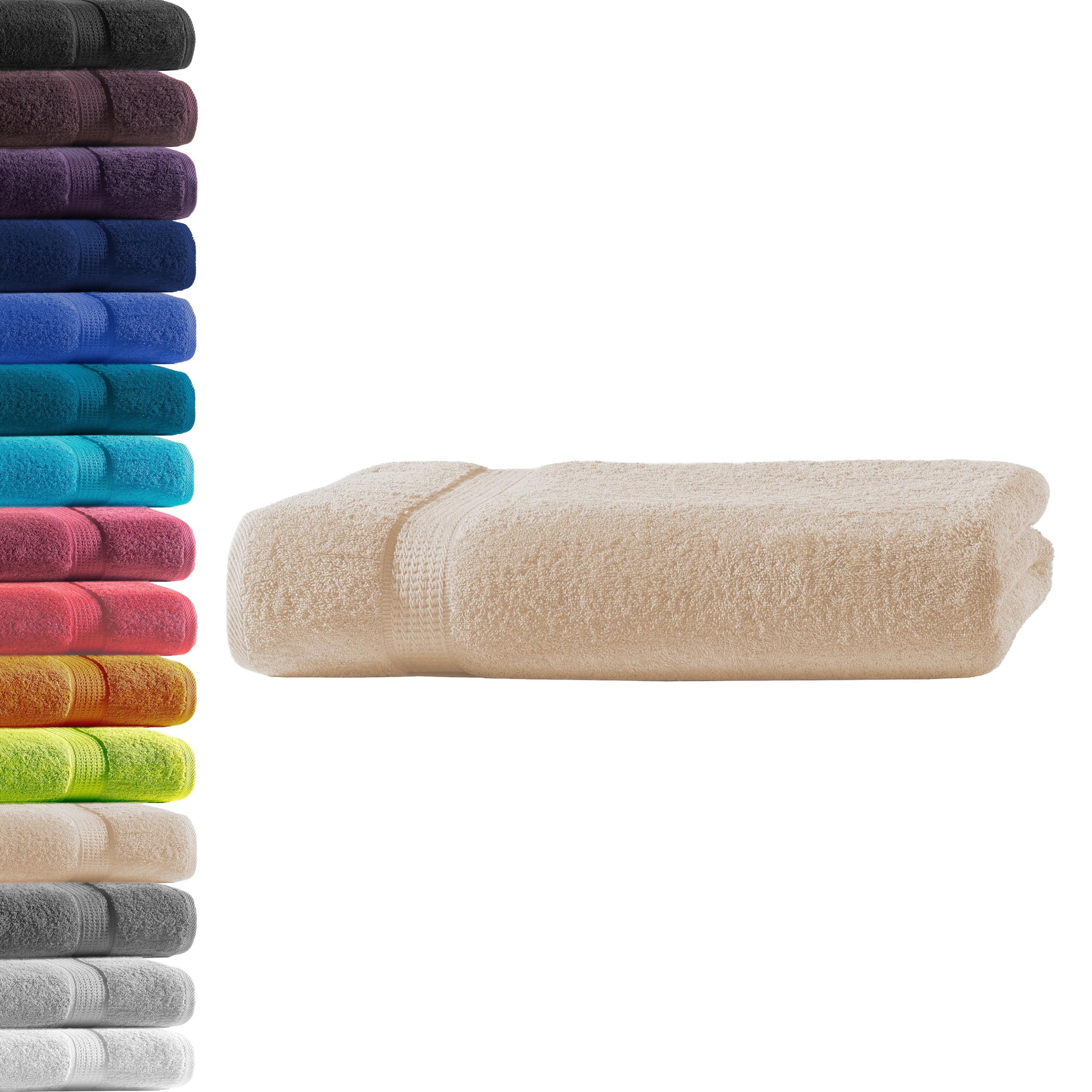 Handdoek, appelgroen, 100% katoenen badstof, Oeko-Tex®-standaard 100, premium kwaliteit, 500 g/m², 4 stuks Handdoek, appelgroen, 100% katoenen badstof, Oeko-Tex®-standaard 100, premium kwaliteit, 500 g/m², 4 stuks