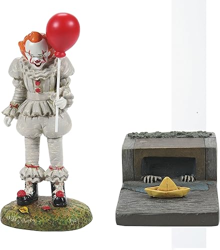 Department 56 Snow Village Accessories Halloween IT Chapter Two Pennywise and The SS Georgie - Juego de figuras de 3.75 pulgadas, multicolor