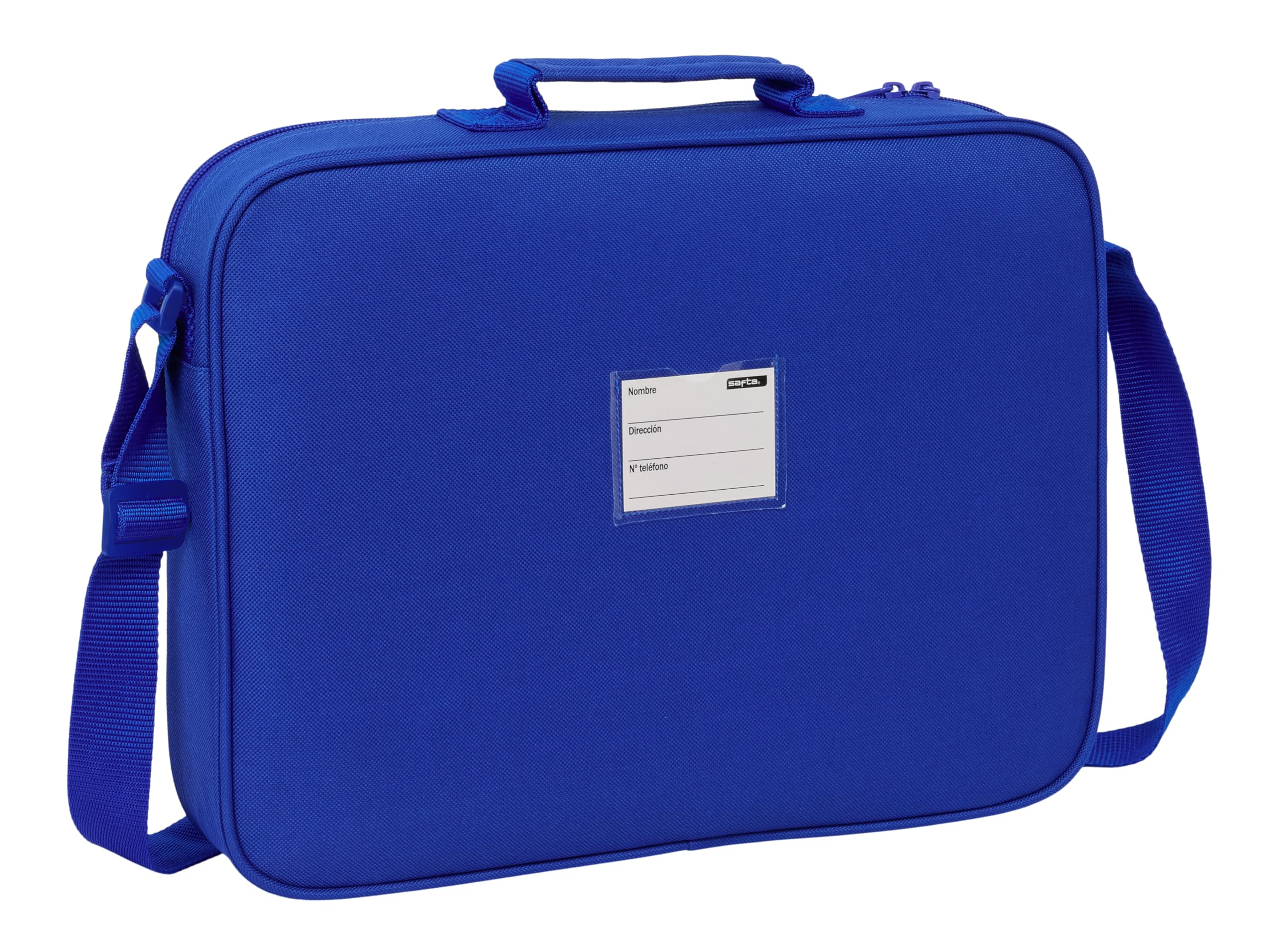 REAL MADRID - Cartera Extraescolares, Maletín Portatodo, Bandolera, Cómoda y Versátil, Calidad y Resistencia, 38x6x28 cm