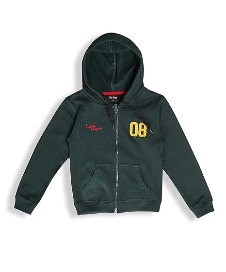 lilwizz Winter Jackets for Kids | Cute Sweatshirt and Cool Hoodies for Boy and Girls | Cotton | Bio-Washed | with Zippers | Hoodie Cap | 08