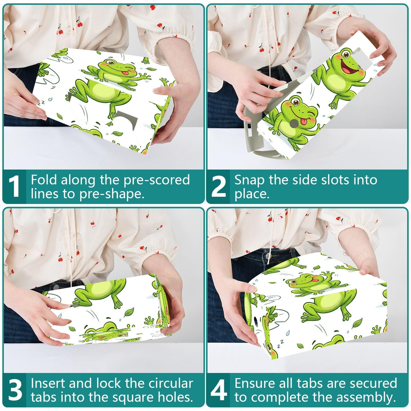 Organiseur de dossiers blanc grenouille sans outils